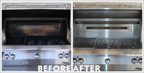 Grill Cleaning Before and After 18