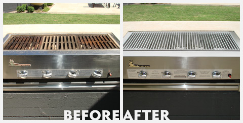 Grill Cleaning Before and After 31
