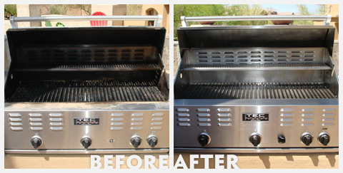Grill Cleaning Before and After 40