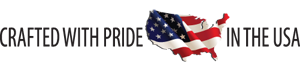 Crafted with Pride in USA Logo Black